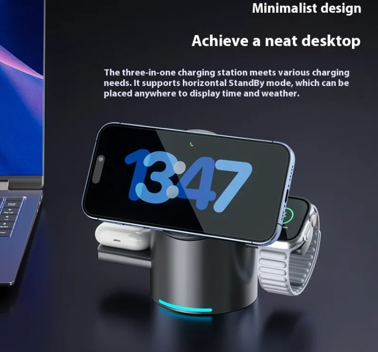 Magnetic 3-in-1 Charging Station